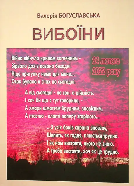 Книга «Вибоїни», автор Валерія Богуславська